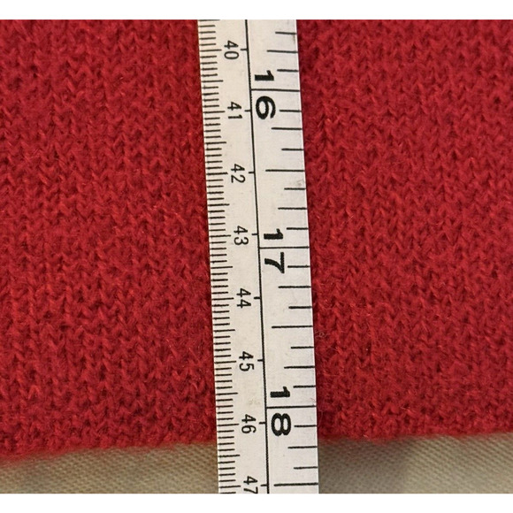 Adrienne Vittadini Red Wool Blend Faux Jewel Button Cardigan/Wrap Sweater Sz XS‎ - Picture 13 of 13